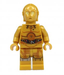 Figurka LEGO C-3PO zepředu