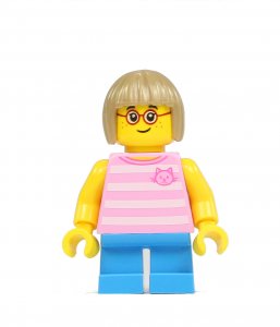 Figurka LEGO Dívka s kočičkou zepředu