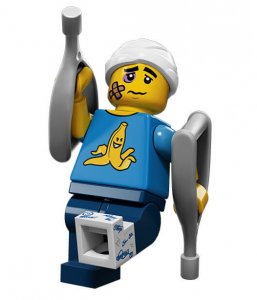 Figurka LEGO Nemotorný chlapík zepředu