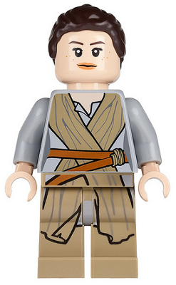 Figurka LEGO Rey zepředu