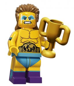 Figurka LEGO Šampion ve wrestlingu zepředu