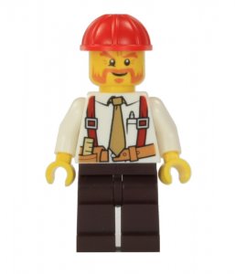 Figurka LEGO Stavbyvedoucí zepředu