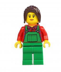 Figurka LEGO Zahradnice zepředu