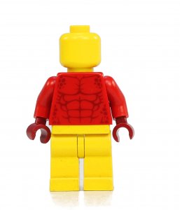 Figurka LEGO Červené vypracované tělo zepředu