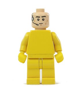 Figurka LEGO Hlava s mikrofonem zepředu