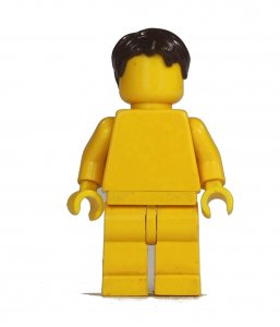 Figurka LEGO Hnědé vlasy krátké zepředu