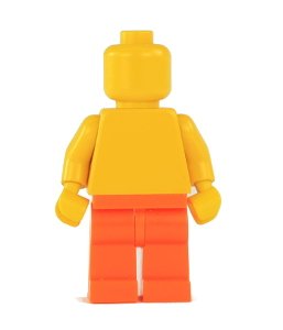 Figurka LEGO Oranžové nohy zepředu