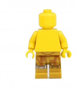 Figurka LEGO Nohy robota zlaté zepředu