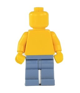 Figurka LEGO Nohy pískově modrá zepředu