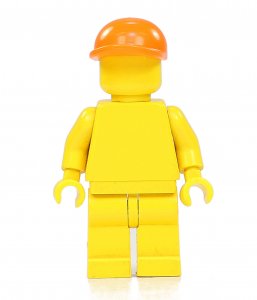 Figurka LEGO Oranžová kšiltovka zepředu