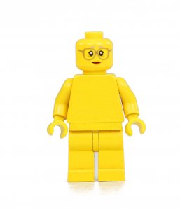 Figurka LEGO Starší ženská hlava s brýlema zepředu