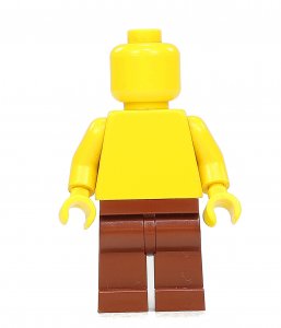 Figurka LEGO Světle hnědé nohy zepředu