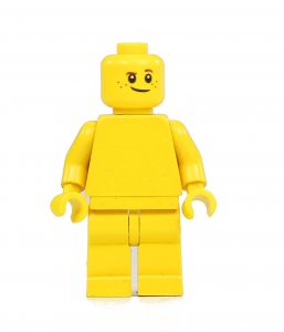 Figurka LEGO Usměvavá hlava pihované zepředu