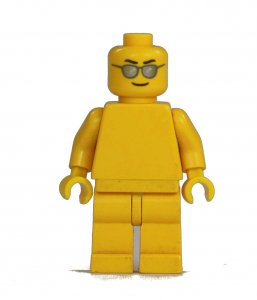 Figurka LEGO Usměvavá hlava s brýlemi zepředu