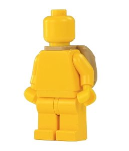 Figurka LEGO Béžový vak zepředu