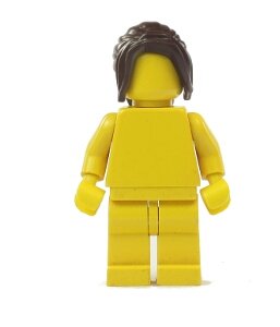 Figurka LEGO Dlouhé hnědé vlasy s copem zepředu