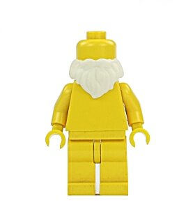 Figurka LEGO Krátké bílé vousy zepředu