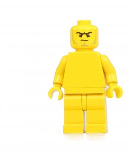 Figurka LEGO Zamračená hlava s vousy zepředu